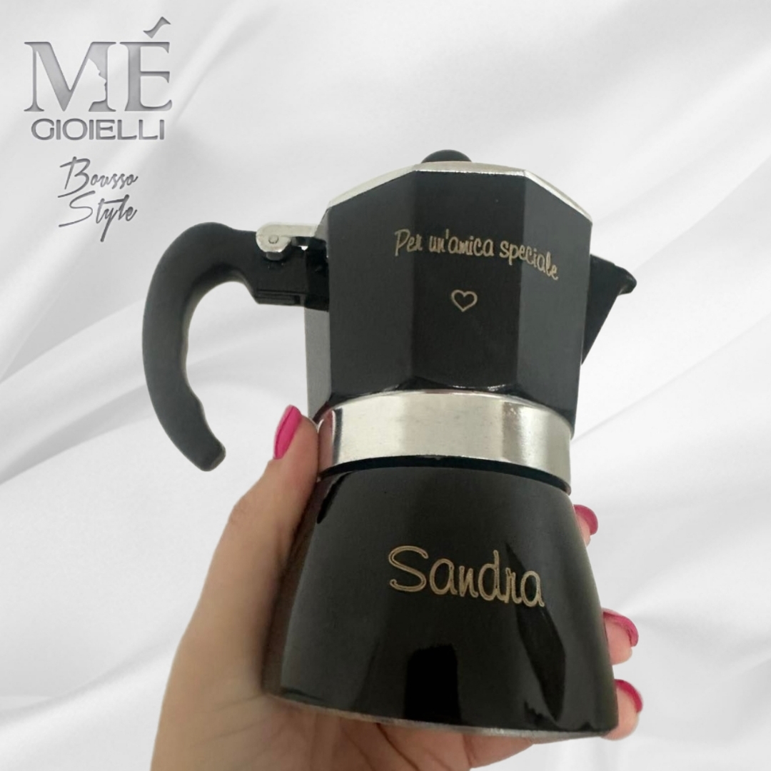 Macchinetta del Caffè Nera Personalizzata 3 Macchinetta del Caffè Nera Personalizzata 3