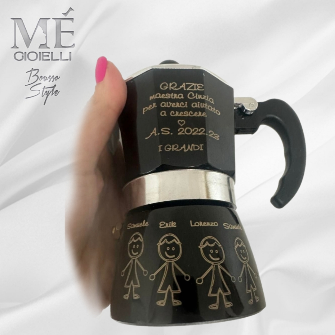 Macchinetta del Caffè Nera Personalizzata 1 Macchinetta del Caffè Nera Personalizzata 1