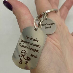Portachiavi Piastrina e Ciondolo Portachiavi Piastrina e Ciondolo