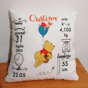 Cuscino Nascita Personalizzato