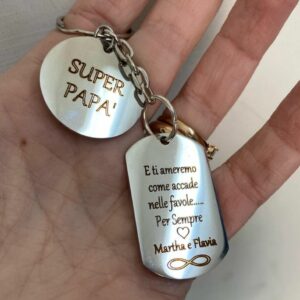 Portachiavi Piastrina e Ciondolo Portachiavi Piastrina e Ciondolo