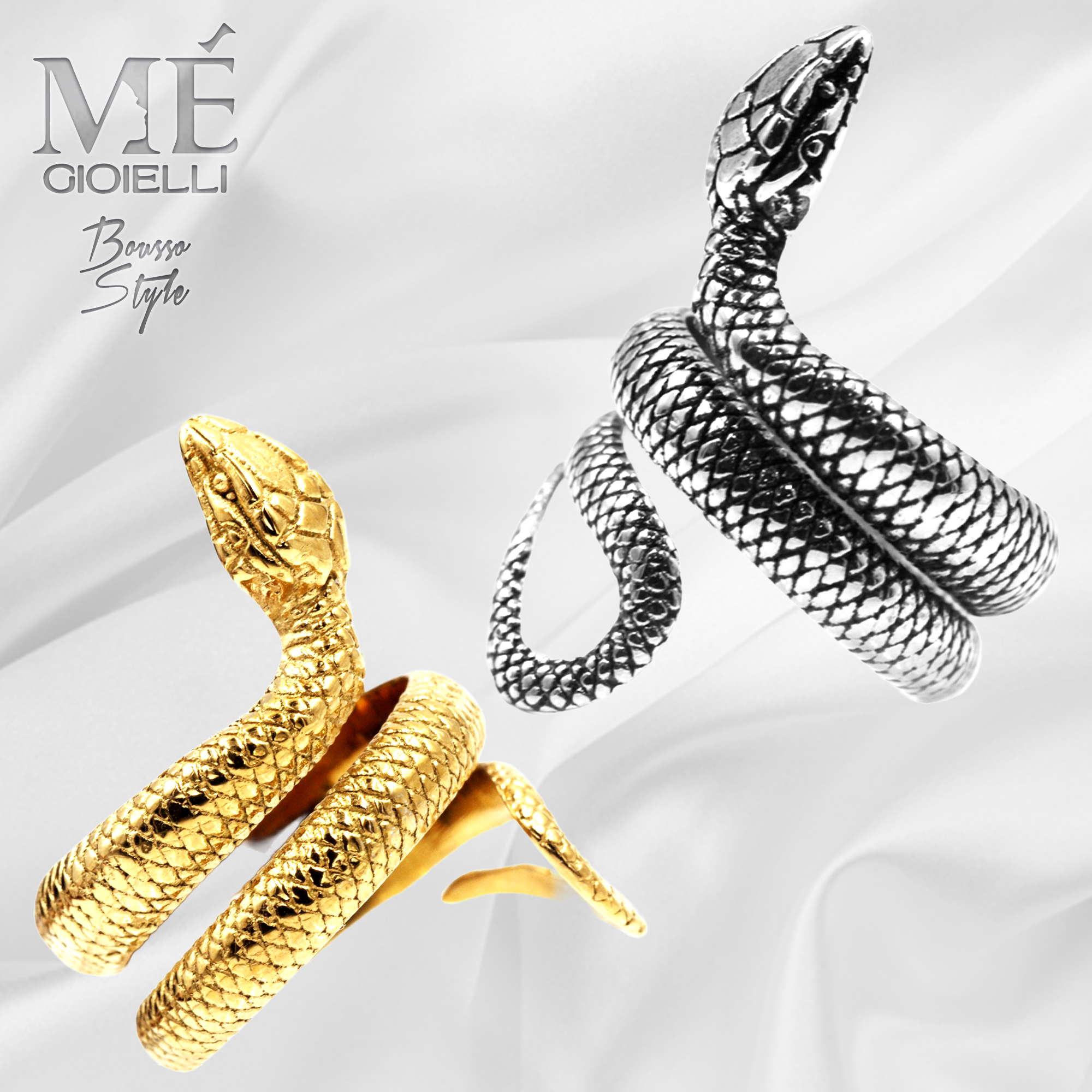 Anello Serpente doppio