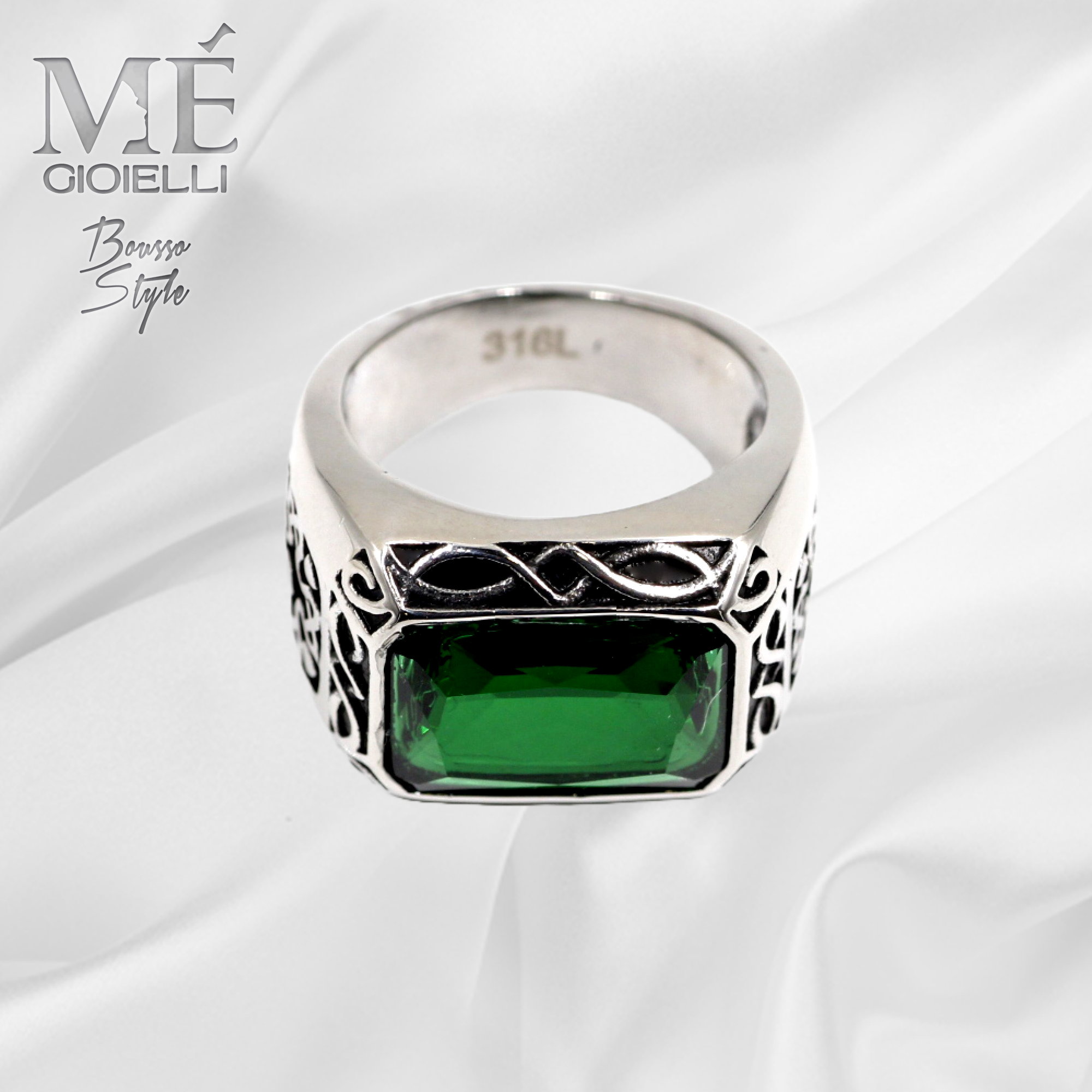 Anello Rettangolare Green Anello Rettangolare Green