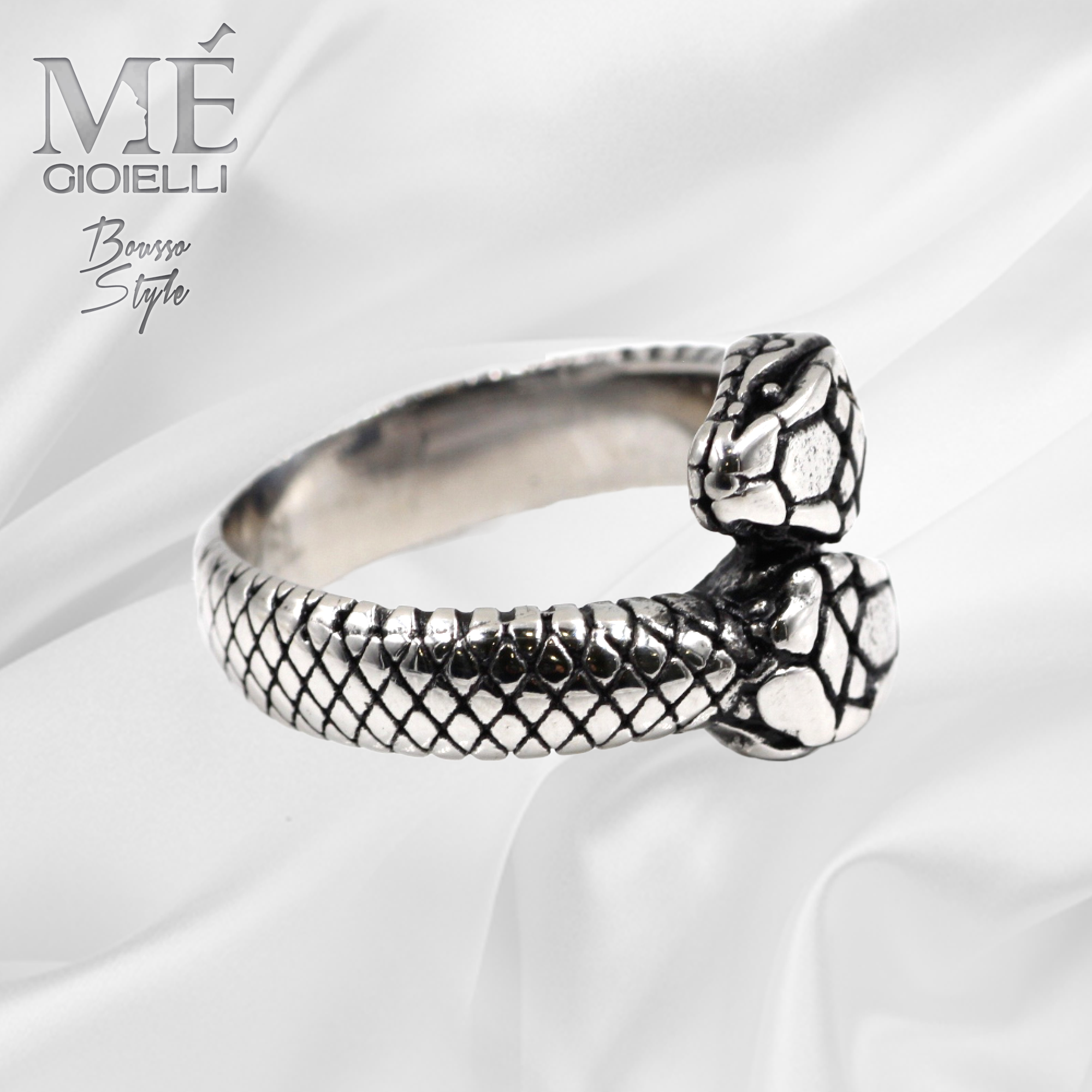 Anello Serpente doppia Faccia Anello Serpente doppia Faccia