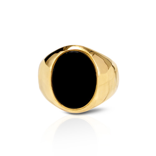 Anello Ovale Onice Classic