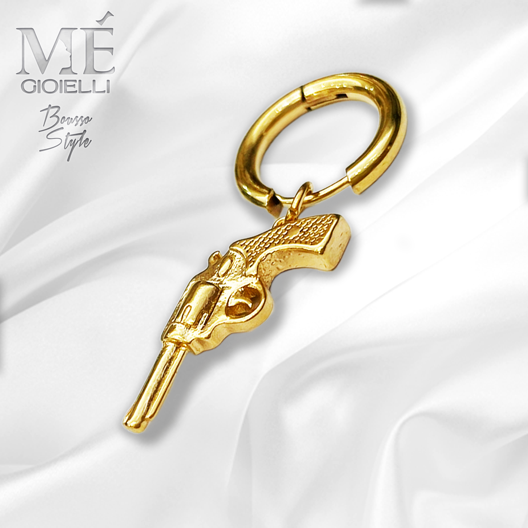 Orecchino Uomo in Acciaio Free Nichel Me Gioielli Personalizzabili 34 Orecchino Uomo in Acciaio Free Nichel Me Gioielli Personalizzabili 34