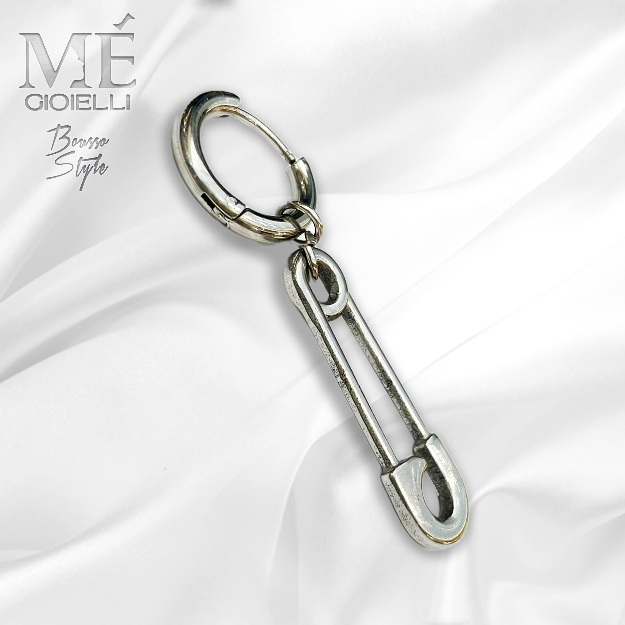Orecchino Uomo in Acciaio Free Nichel Me Gioielli Personalizzabili 24 Orecchino Uomo in Acciaio Free Nichel Me Gioielli Personalizzabili 24