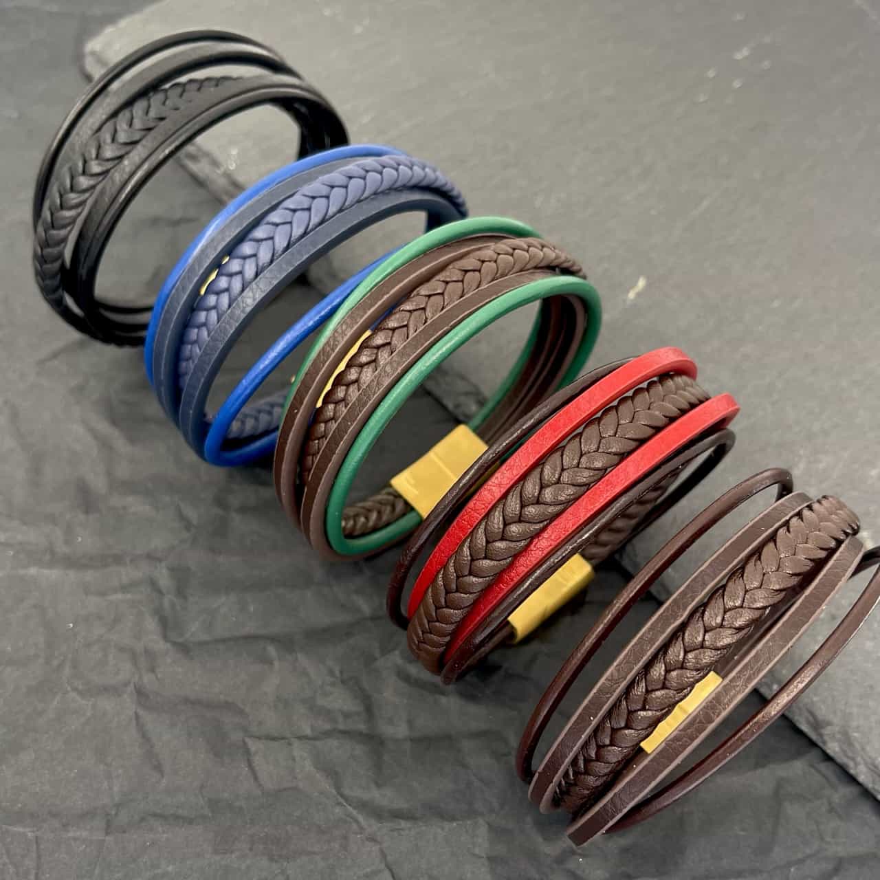 Multi Bracciale Cuoio Color