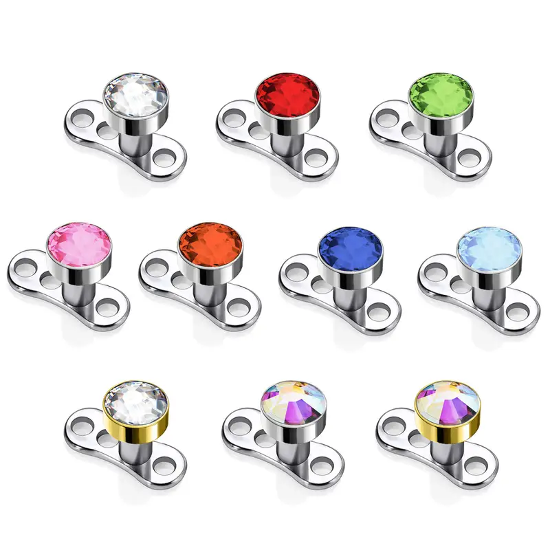 Dermal anchor con cristallo Dermal anchor con cristallo