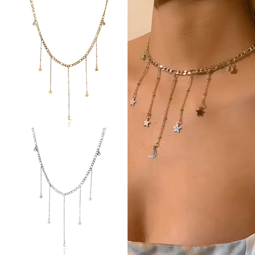 Collana Caduta di Stelle in Acciaio Free Nichel 7 Collana Caduta di Stelle in Acciaio Free Nichel 7