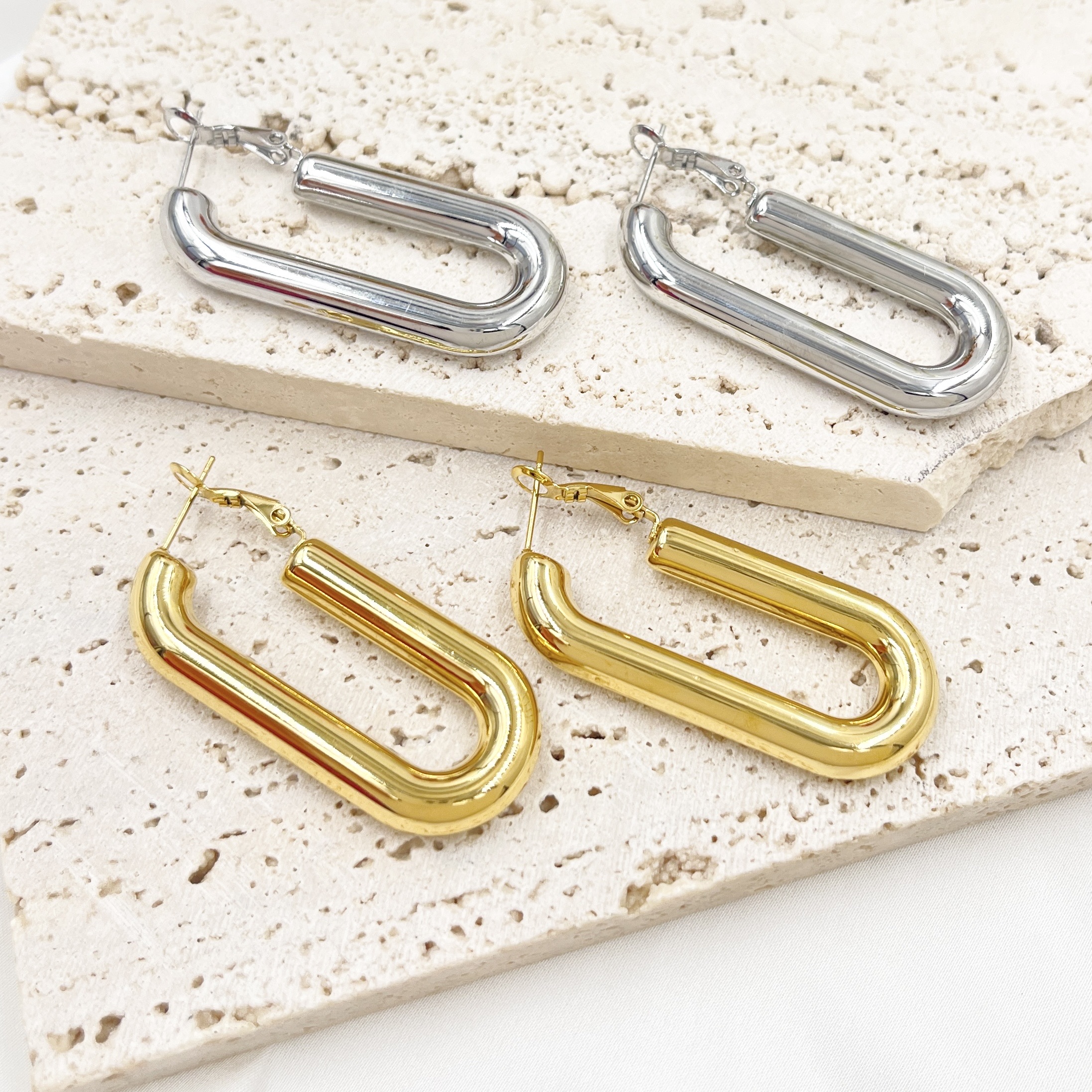 Orecchino Ovale Soffio Orecchino Ovale Soffio