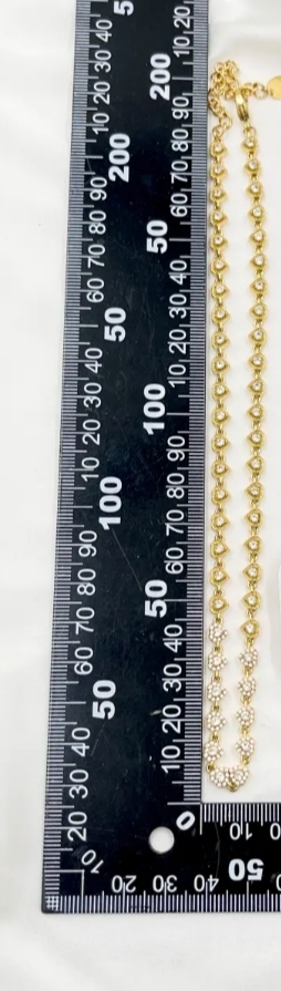 Collana Daimond Cuoricini Alternati Collana Daimond Cuoricini Alternati