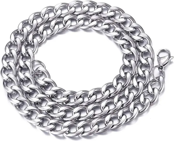 Collana Catena in Acciaio Free Nichel Collana Catena in Acciaio Free Nichel