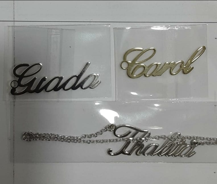 Bracciale Nome Intagliato Argento 925