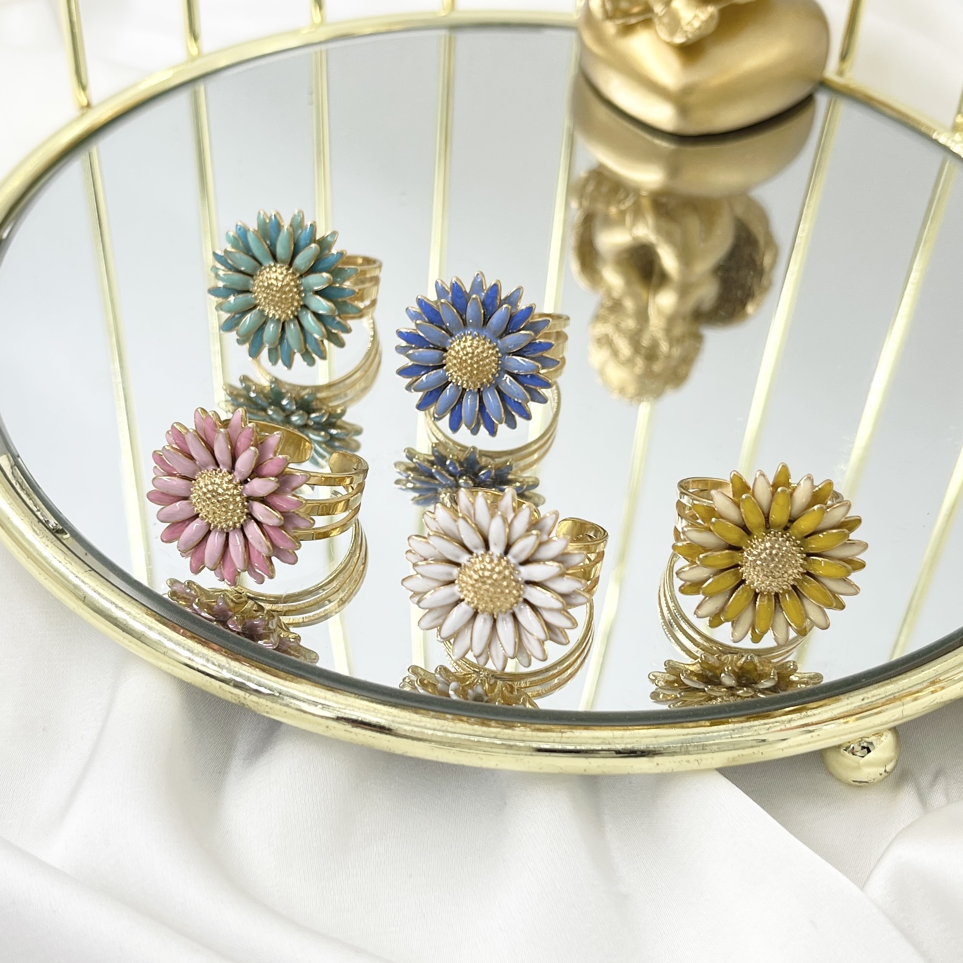 Anello Margherita 3d Regolabile