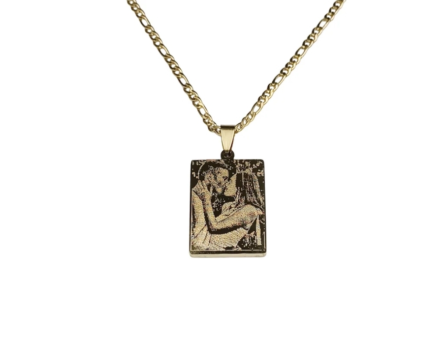 Collana Piastrina Rettangolare Collana Piastrina Rettangolare