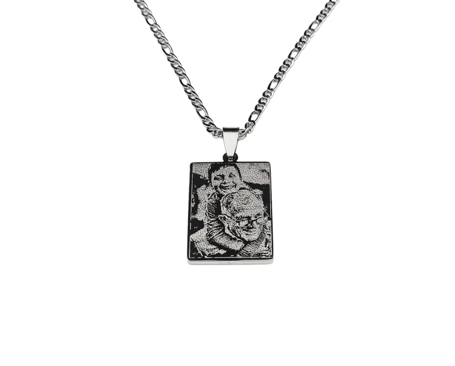 Collana Piastrina Rettangolare Collana Piastrina Rettangolare
